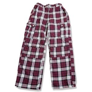 ⭐️FOREVER 21 Flannel Plaid Boxy Fit Cargo Pants